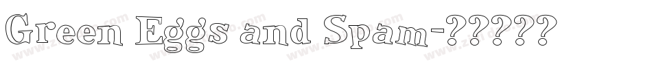 Green Eggs and Spam字体转换